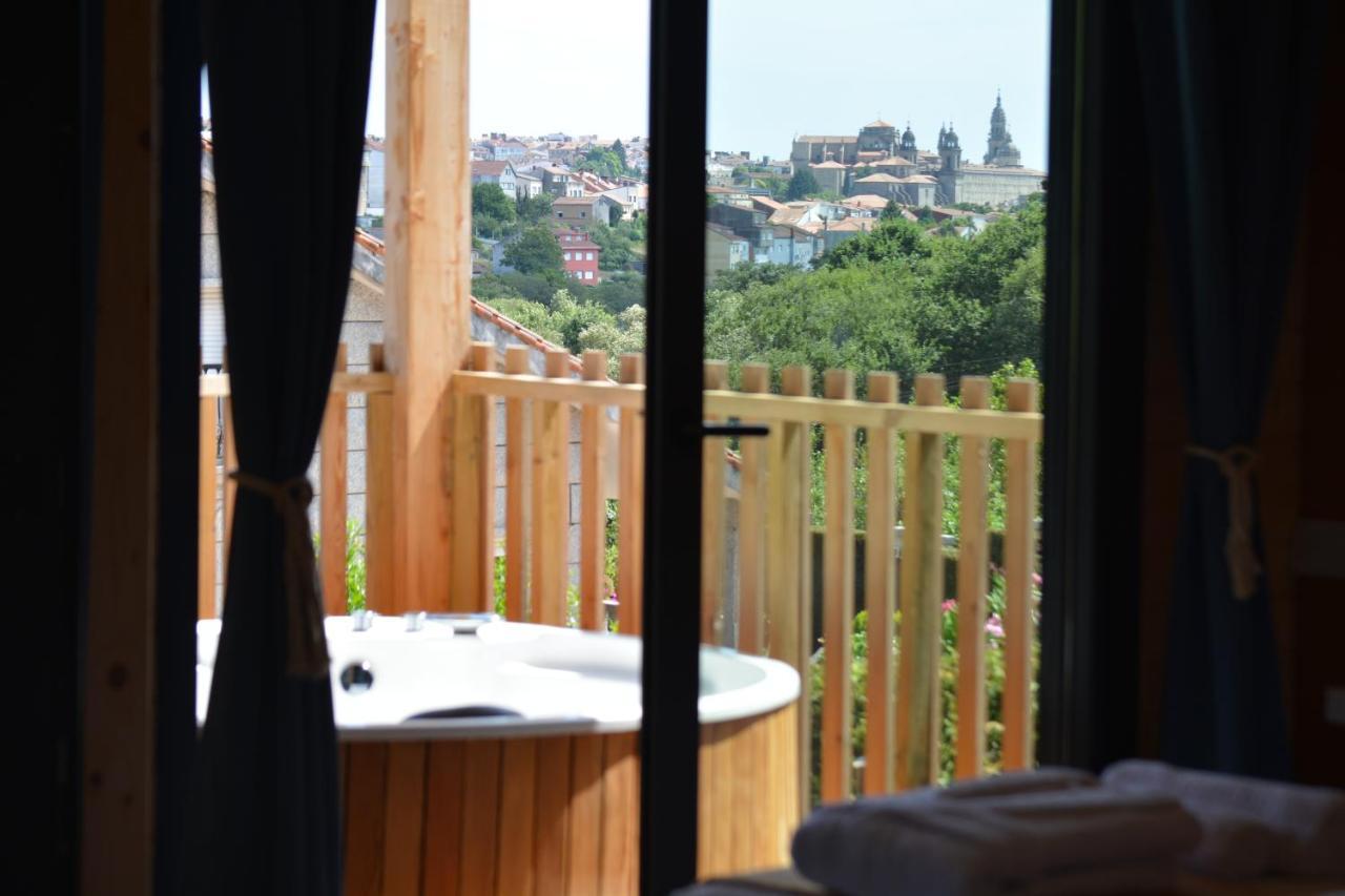 Cabanas Compostela - Cabana La Catedral Con Banera De Hidromasaje Santiago de Compostela Ngoại thất bức ảnh